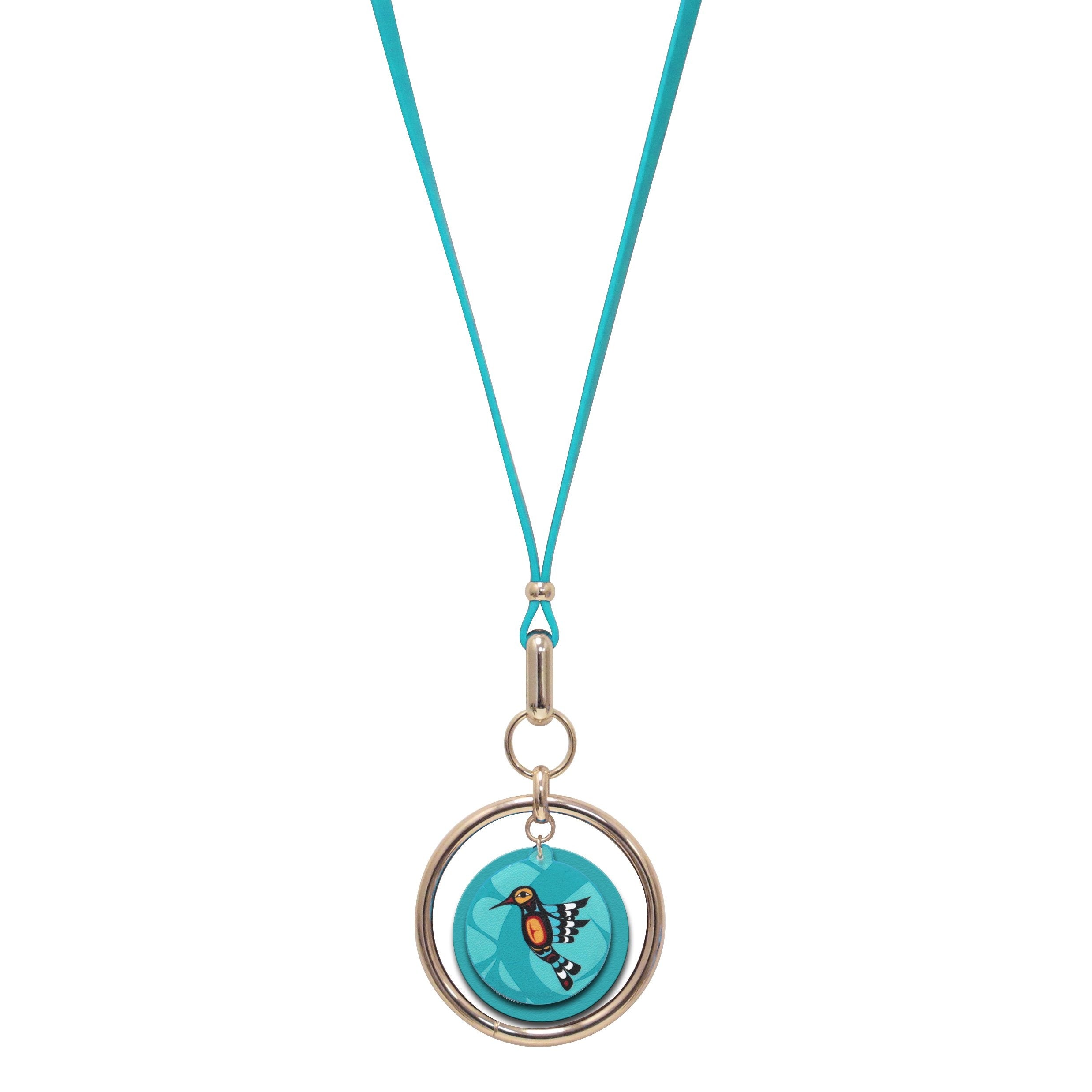 Francis Dick Hummingbird Vegan Leather Necklace - available Oct 15, 2020 - Oscardo