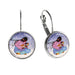 Cecil Youngfox Joyous Motherhood Dome Glass Earrings - Oscardo