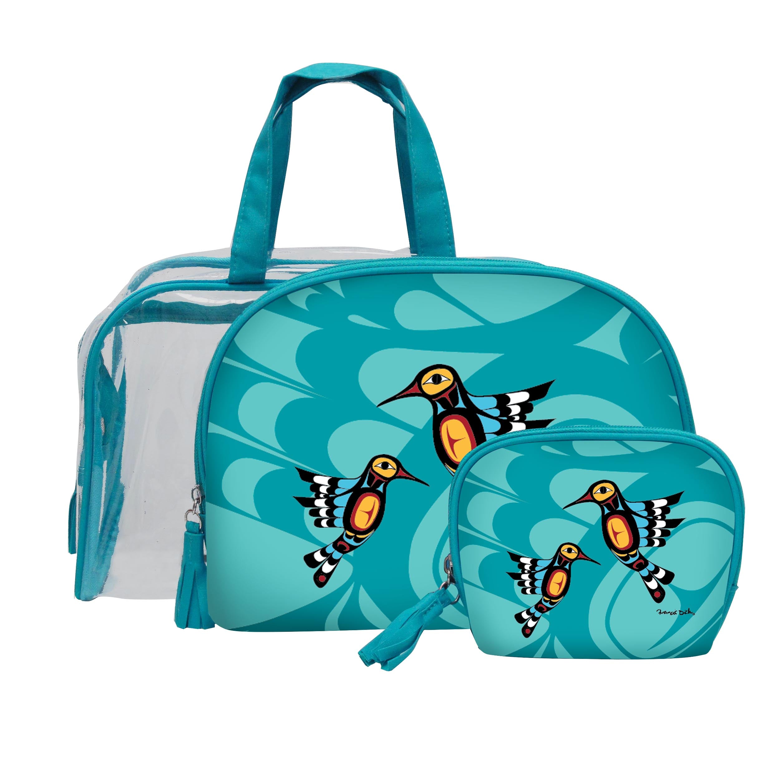 Francis Dick Hummingbird Cosmetic Bag Set