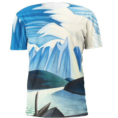 Lawren Harris Lake and Mountains Full Print Art T-Shirt - Oscardo