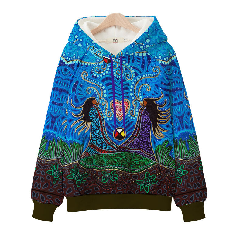 Leah Dorion Breath of Life Hooded Sweat Shirt