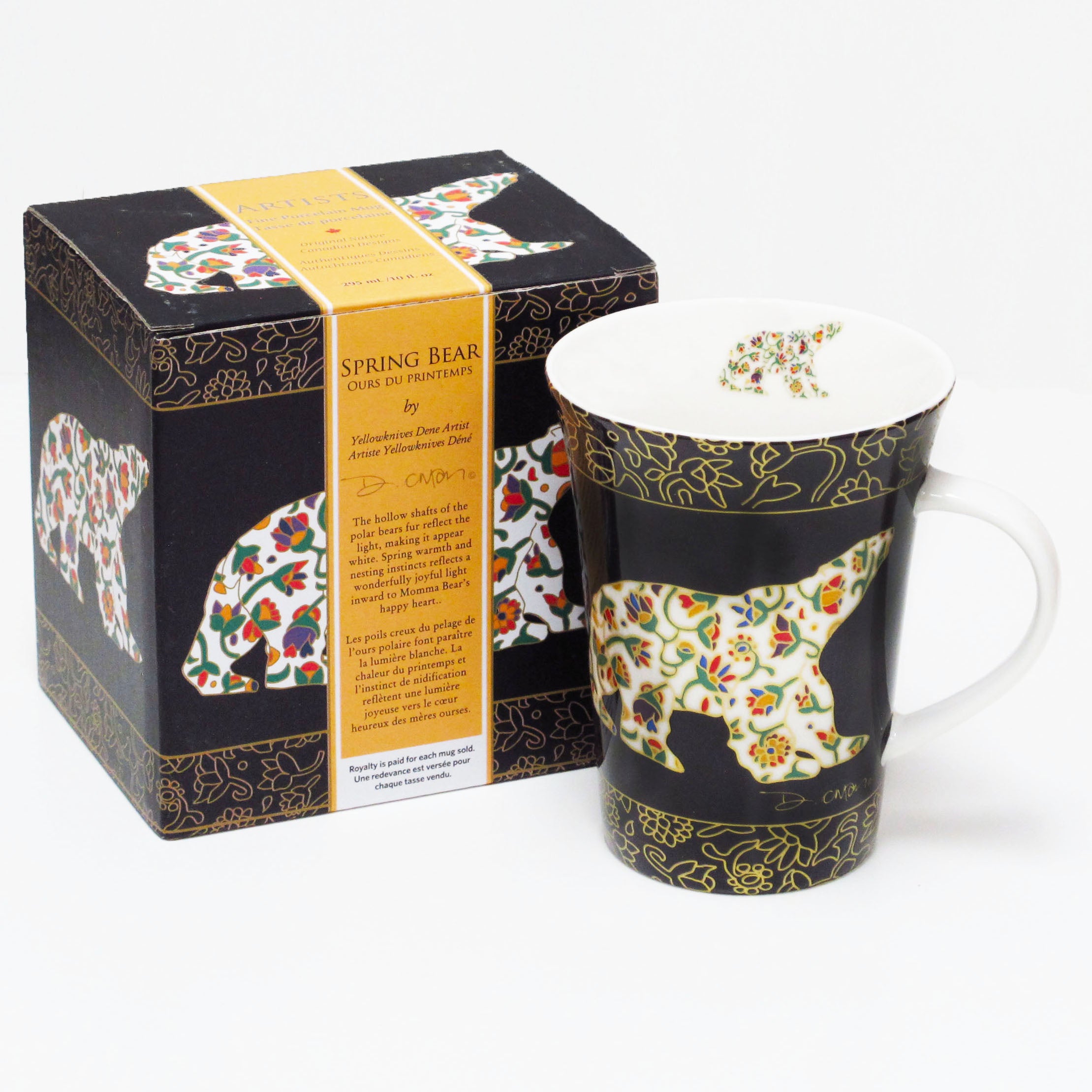 Dawn Oman Spring Bear Porcelain Mug
