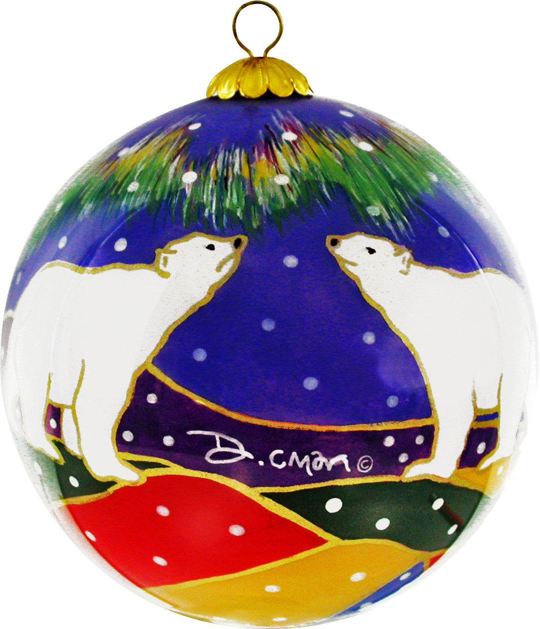 Dawn Oman Sky Watchers Glass Ornament - Out of Stock