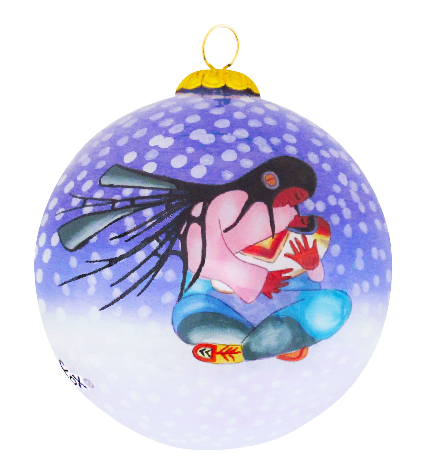 Cecil Youngfox Joyous Motherhood Glass Ornament - Out of Stock