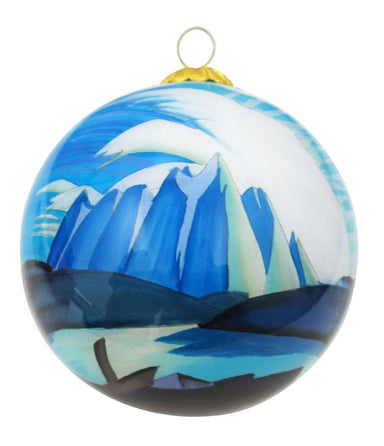 Lawren Harris Lake and Mountains Glass Ornament - Oscardo