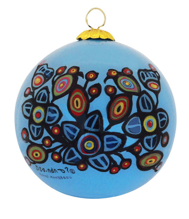 Norval Morrisseau Flowers and Birds - Glass ornament - Oscardo