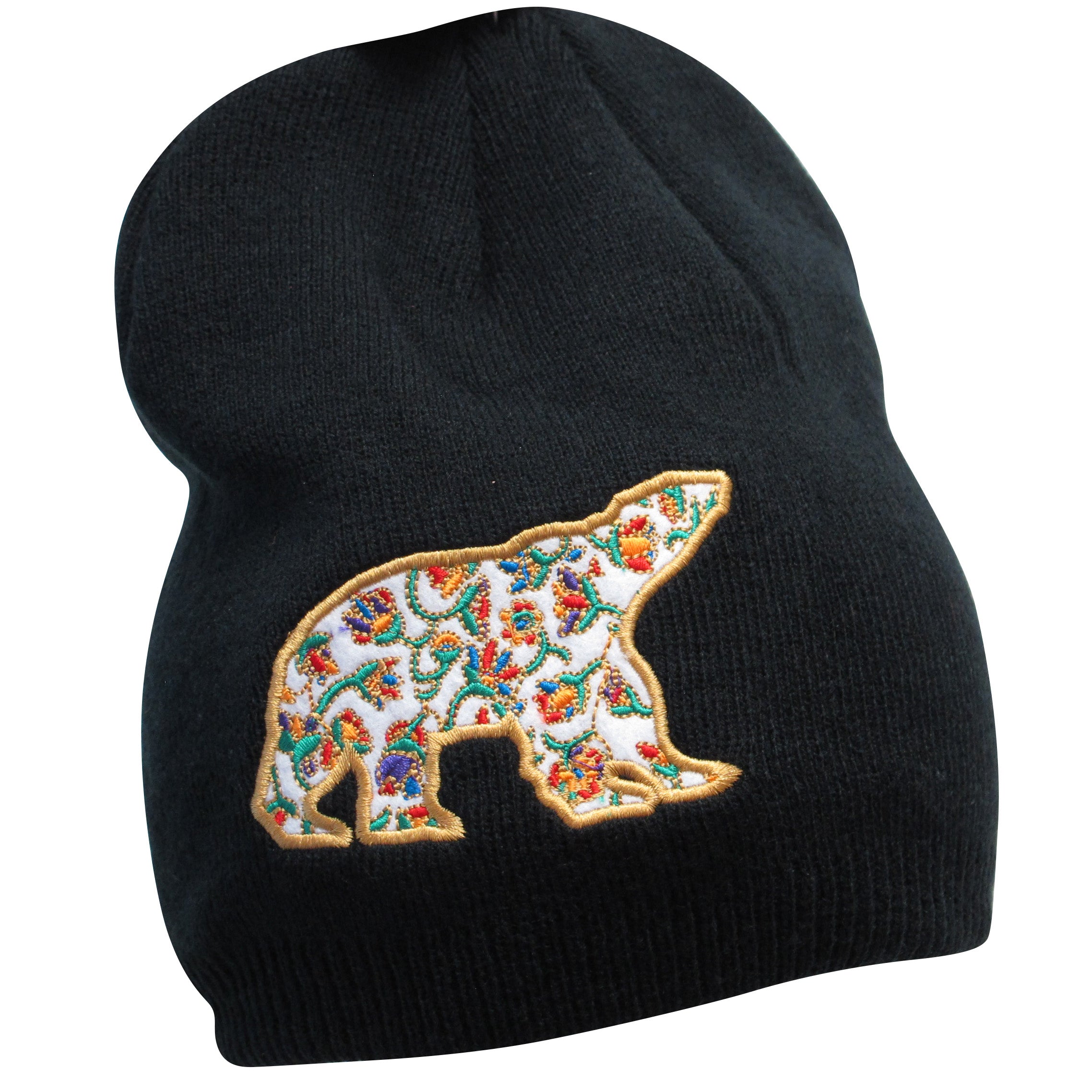 Dawn Oman Spring Bear Embroidered Knitted Hat-Out of Stock