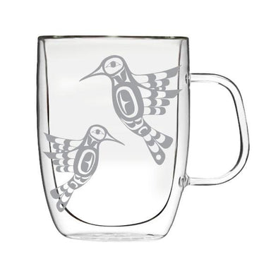 Francis Dick Hummingbird Double-Wall Glass Mug - Temporarily out of stock - Oscardo